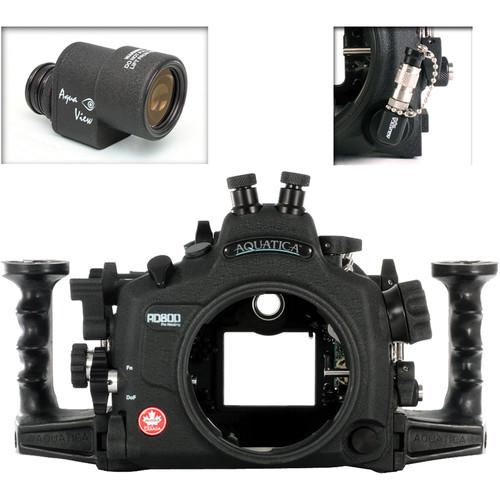 Aquatica AD800 Underwater Housing for Nikon D800 or D800E with Aqua VF and Vacuum Check System