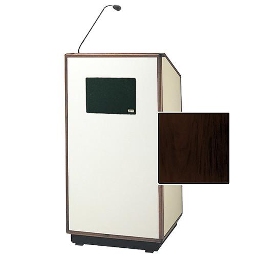 Da-Lite Cambridge Special Needs Adjustable Floor Lectern with Microphone and Premium Sound System