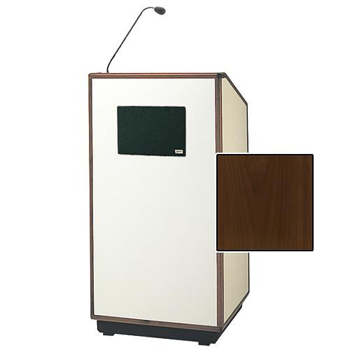 Da-Lite Cambridge Special Needs Adjustable Floor Lectern with Microphone and Premium Sound System