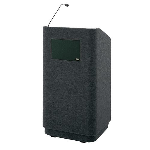 Da-Lite Concord 42" Special Needs Floor Lectern with Gooseneck Microphone and Electric Height Adjustment