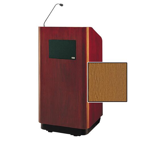 Da-Lite Concord Special Needs Adjustable Floor Lectern with Microphone and Premium Sound System