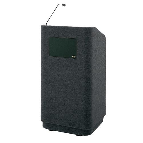 Da-Lite Concord Special Needs Adjustable Floor Lectern with Microphone and Premium Sound System