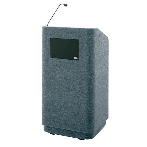 Da-Lite Concord Special Needs Adjustable Floor Lectern with Microphone and Premium Sound System
