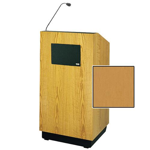 Da-Lite Lexington 42" Special Needs Floor Lectern with Gooseneck Microphone and Electric Height Adjustment
