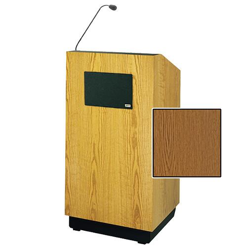 Da-Lite Lexington 42" Special Needs Floor Lectern with Gooseneck Microphone and Electric Height Adjustment