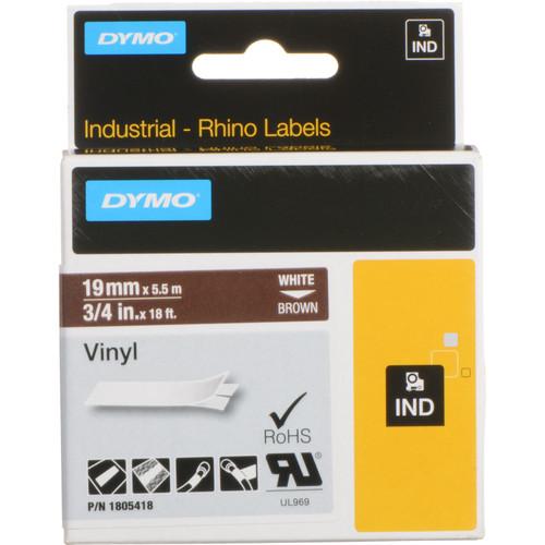 Dymo Rhino 3 4" Brown Vinyl Labels