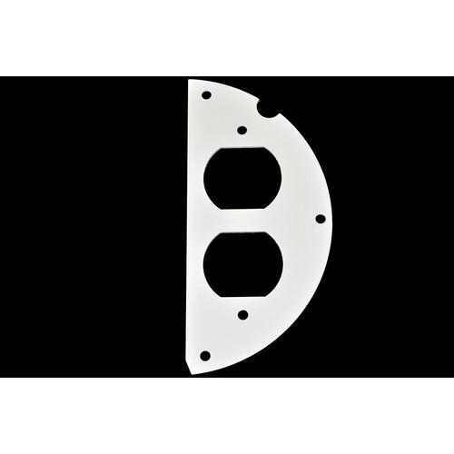 FSR 6" SmartFit Poke-Thru Optional Parts 50 50 Split , Duplex Device Sub-Plate