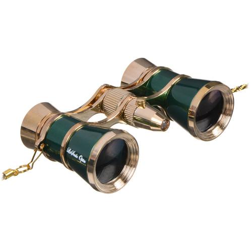 LaScala Optics 3x25 Carmen Opera Glasses with Red LED Flashlight