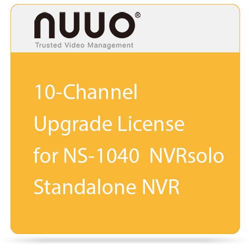 NUUO 10-Channel Upgrade License for NS-1040 NVRsolo Standalone NVR