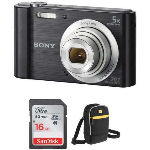 Sony Cyber-shot DSC-W800 Digital Camera with Accessories Kit