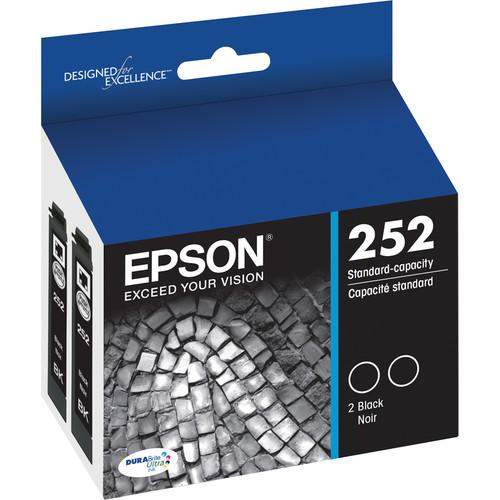 Epson 252 DURABrite Ultra Black Ink Cartridge Dual Pack