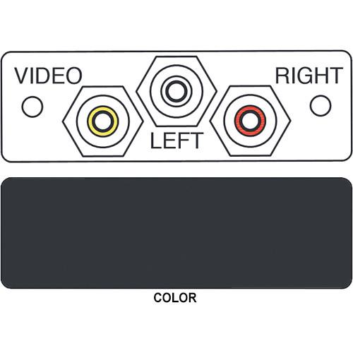 FSR IPS-AV231S 3-RCA to 3-RCA Bulkhead Audio Video Insert