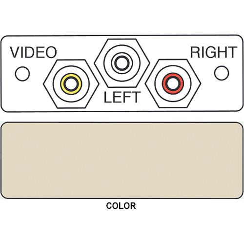 FSR IPS-AV231S 3-RCA to 3-RCA Bulkhead Audio Video Insert