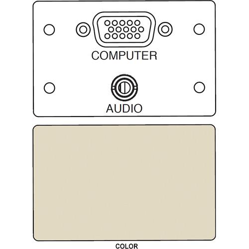 FSR IPS-AV920D HD-15 F F Bulkhead & Mini Stereo to Solder Cup Insert
