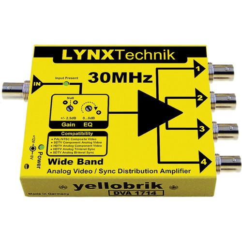 Lynx Technik AG yellobrik Wide Band 1 to 4 Analog Video Sync Distribution Amplifier