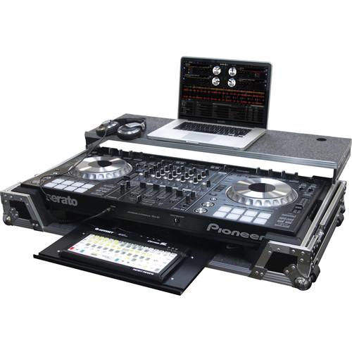 Odyssey Innovative Designs Flight Zone Glide Style Case with Bottom GT Glide Tray for Pioneer DDJ-SZ DDJ-SZ-N DJ Controller