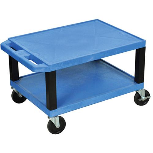 Luxor WT16EBL Tuffy Open Shelf A V Cart