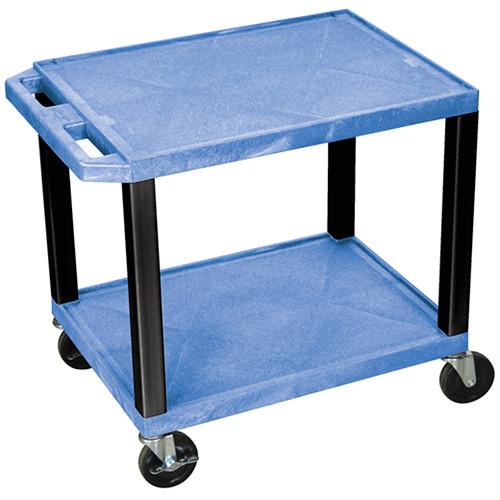 Luxor WT26BUE-B Tuffy Open Shelf A V Cart