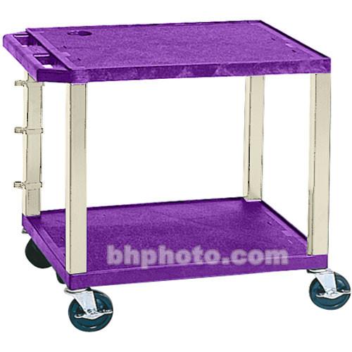 Luxor WT26E-P Tuffy Open Shelf A V Cart