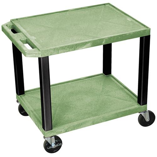 Luxor WT26GE-B Tuffy Open Shelf A V Cart
