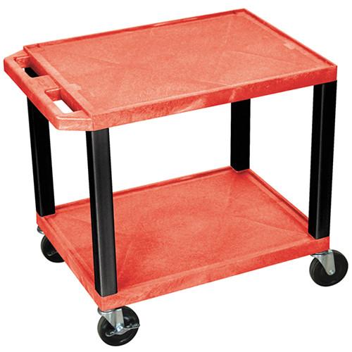 Luxor WT26RE-B Tuffy Open Shelf A V Cart