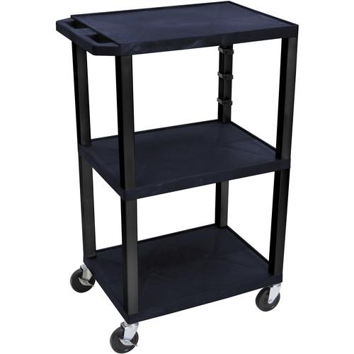 Luxor WT42ETB Tuffy Open Shelf Cart