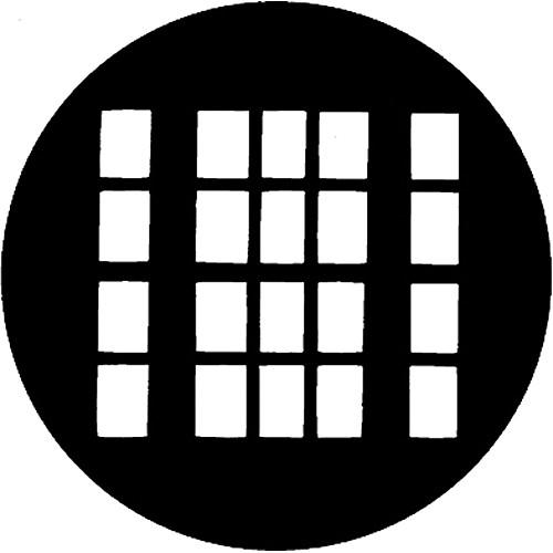 Rosco Standard Steel Gobo #7137 - Vernacular - Size E 37.5mm