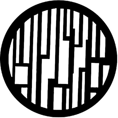 Rosco Standard Steel Gobo #7208 - Abstract Skyline - Size A 100mm