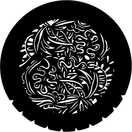 Rosco Standard Steel Gobo #7212 - Tropical Flora - Size E 37.5mm