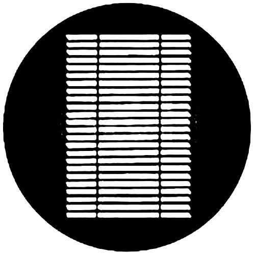 Rosco Standard Steel Gobo #7215 - Louvre - Size A 100mm