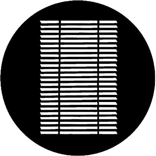 Rosco Standard Steel Gobo #7215 - Louvre - Size E 37.5mm