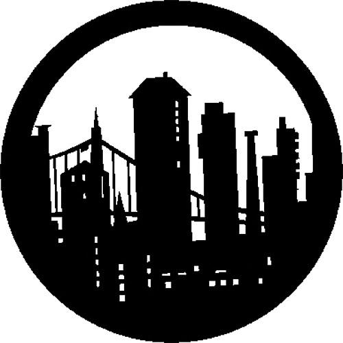 Rosco Standard Steel Gobo #7270 - Modern Skyline - Size E 37.5mm