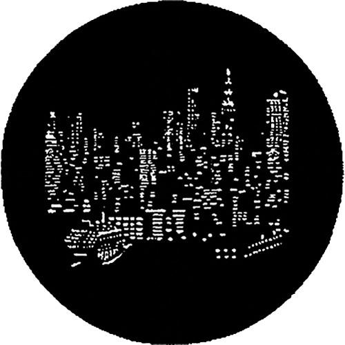 Rosco Standard Steel Gobo #7287 - NYC Skyline - Size A 100mm