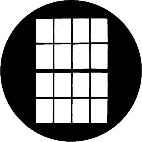 Rosco Standard Steel Gobo #7703 - Double Hung Window - Size M 66mm