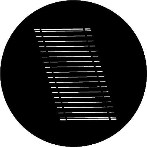 Rosco Standard Steel Gobo #7717 - Oblique Blinds - Size M 66mm