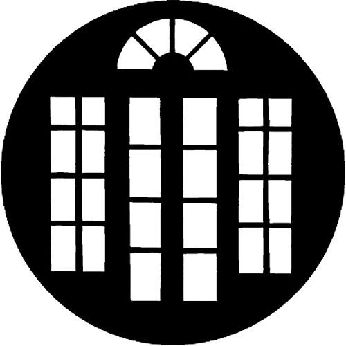 Rosco Standard Steel Gobo #7976 - French Doors 2 - Size B 86mm