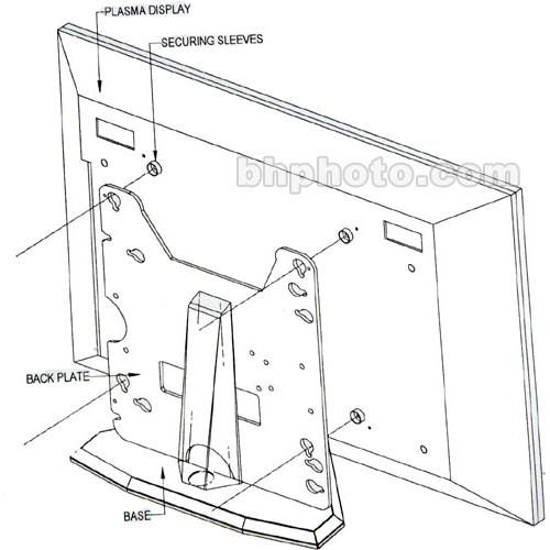 Sony SPMTRIC Clear Design Plasma Table Top Stand