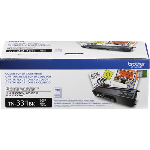 Brother TN331BK Standard Yield Black Toner Cartridge