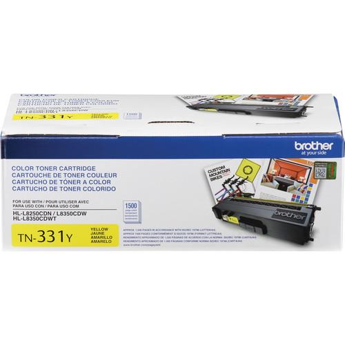 Brother TN331Y Standard Yield Yellow Toner Cartridge