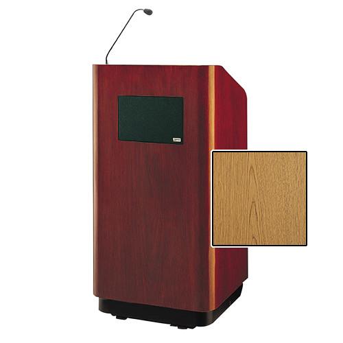 Da-Lite Concord Special Needs Adjustable Floor Lectern with Microphone and Premium Sound System