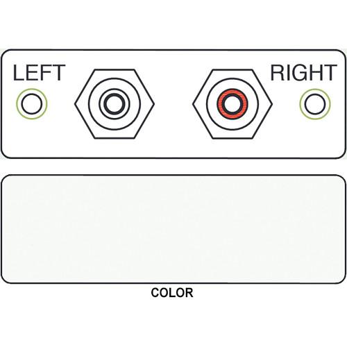 FSR IPS-A220S-WHT-LB 2-RCA to 2-RCA Bulkhead Audio Module