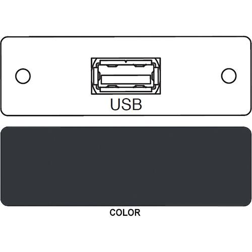 FSR IPS-D715S USB A to USB A Bulkhead Data Connection Insert