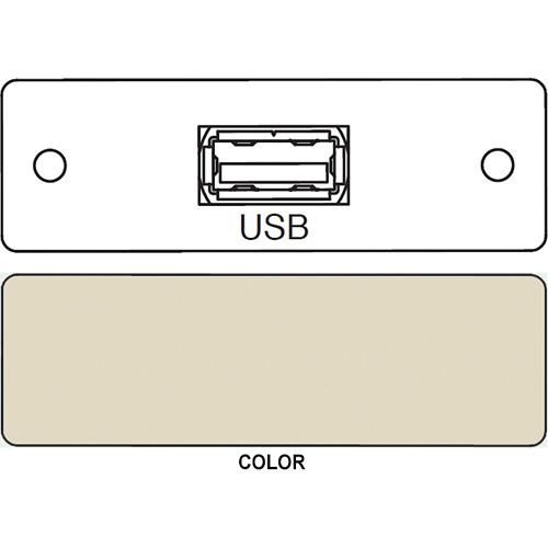 FSR IPS-D715S USB A to USB A Bulkhead Data Connection Insert