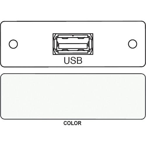 FSR IPS-D715S USB A to USB A Bulkhead Data Connection Insert