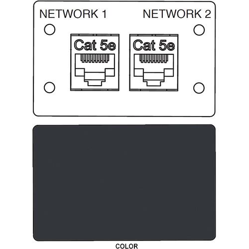FSR IPS-D721D RJ-45 Bulkhead Dual Cat5-e Insert Plate