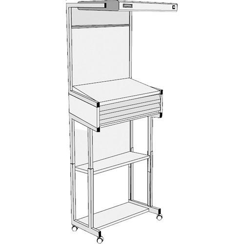 GTI EVS-2028 FS 2F Executive Viewing Station with Floor Stand and Two Shallow Drawers
