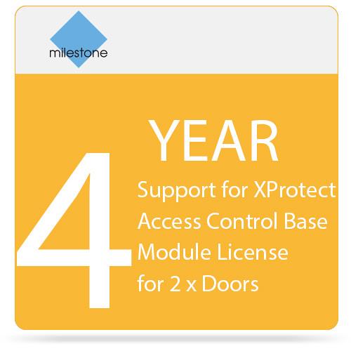 Milestone 4-Year SUP for XProtect Access Control Base Module License for 2 x Doors