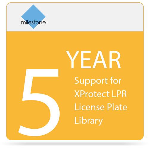 Milestone 5-Year SUP for XProtect LPR License Plate Library