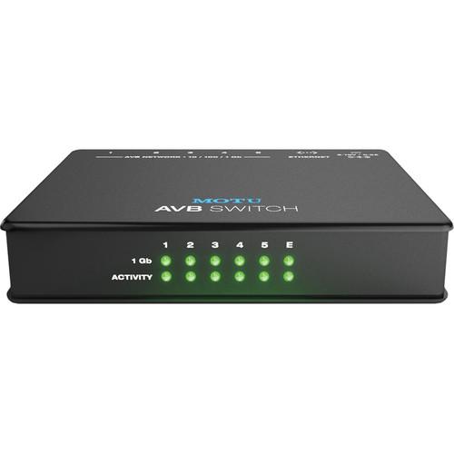 MOTU AVB Switch - Five-Port AVB Ethernet Switch