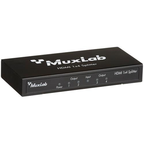 MuxLab HDMI 1 x 4 Splitter, MuxLab, HDMI, 1, x, 4, Splitter